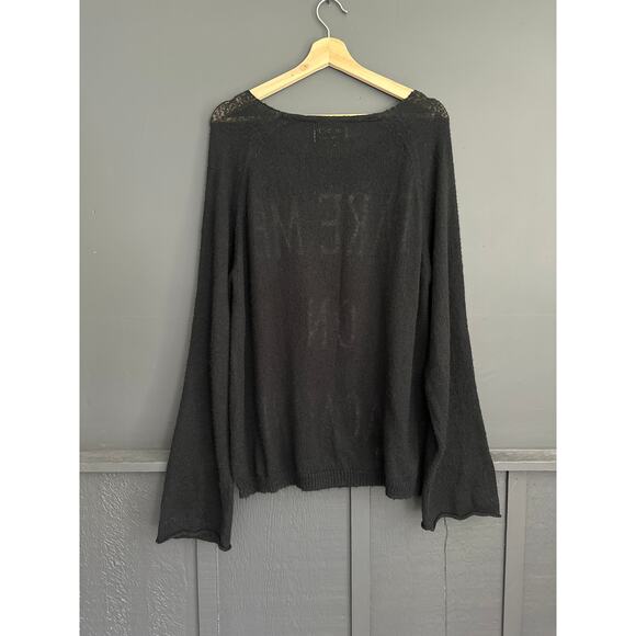 Wildfox White Label Black Take me on Vacation Oversized Knit Sweater Size Small - Picture 5 of 6